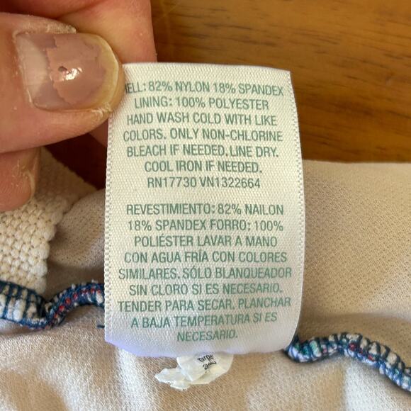 Kona Sol Women’s Size M Swimsuit One Piece Tropical Print - Picture 8 of 9